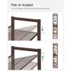 imageSONGMICS Shoe Rack 8Tier Shoe Organizer Metal Rack for Garage Set of 2 4Tier Stackable Shelf with Adjustable Flat or Angled Shelves 3240 Pairs Ink Black ULMR08BBronze