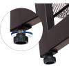 imageSONGMICS Shoe Rack 8Tier Shoe Organizer Metal Rack for Garage Set of 2 4Tier Stackable Shelf with Adjustable Flat or Angled Shelves 3240 Pairs Ink Black ULMR08BBronze