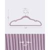 imageSONGMICS Velvet Hangers 30 Pack NonSlip Clothes Hangers Suit Hangers with Shoulder Notches Pants Bar 360 Swivel Hook SpaceSaving for Closet Ink Black UCRF029B03Pale Purple