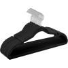 imageSONGMICS Velvet Hangers 30 Pack NonSlip Clothes Hangers Suit Hangers with Shoulder Notches Pants Bar 360 Swivel Hook SpaceSaving for Closet Ink Black UCRF029B03Black