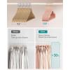 imageSONGMICS Velvet Hangers 30 Pack NonSlip Clothes Hangers Suit Hangers with Shoulder Notches Pants Bar 360 Swivel Hook SpaceSaving for Closet Ink Black UCRF029B03Light Pink