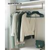 imageSONGMICS Velvet Hangers 30 Pack NonSlip Clothes Hangers Suit Hangers with Shoulder Notches Pants Bar 360 Swivel Hook SpaceSaving for Closet Ink Black UCRF029B03Forest Green