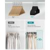 imageSONGMICS Velvet Hangers 30 Pack NonSlip Clothes Hangers Suit Hangers with Shoulder Notches Pants Bar 360 Swivel Hook SpaceSaving for Closet Ink Black UCRF029B03Black