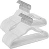 imageSONGMICS Velvet Hangers 30 Pack NonSlip Clothes Hangers Suit Hangers with Shoulder Notches Pants Bar 360 Swivel Hook SpaceSaving for Closet Ink Black UCRF029B03White