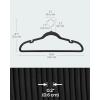 imageSONGMICS Velvet Hangers 30 Pack NonSlip Clothes Hangers Suit Hangers with Shoulder Notches Pants Bar 360 Swivel Hook SpaceSaving for Closet Ink Black UCRF029B03Black
