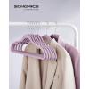 imageSONGMICS Velvet Hangers 30 Pack NonSlip Clothes Hangers Suit Hangers with Shoulder Notches Pants Bar 360 Swivel Hook SpaceSaving for Closet Ink Black UCRF029B03Pale Purple