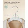 imageSONGMICS Velvet Hangers 30 Pack NonSlip Clothes Hangers Suit Hangers with Shoulder Notches Pants Bar 360 Swivel Hook SpaceSaving for Closet Ink Black UCRF029B03White