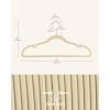 imageSONGMICS Velvet Hangers 30 Pack NonSlip Clothes Hangers Suit Hangers with Shoulder Notches Pants Bar 360 Swivel Hook SpaceSaving for Closet Ink Black UCRF029B03Sandy Beige