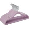 imageSONGMICS Velvet Hangers 30 Pack NonSlip Clothes Hangers Suit Hangers with Shoulder Notches Pants Bar 360 Swivel Hook SpaceSaving for Closet Ink Black UCRF029B03Pale Purple