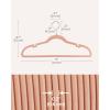 imageSONGMICS Velvet Hangers 30 Pack NonSlip Clothes Hangers Suit Hangers with Shoulder Notches Pants Bar 360 Swivel Hook SpaceSaving for Closet Ink Black UCRF029B03Light Pink