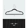 imageSONGMICS Velvet Hangers 30 Pack NonSlip Clothes Hangers Suit Hangers with Shoulder Notches Pants Bar 360 Swivel Hook SpaceSaving for Closet Ink Black UCRF029B03Black