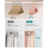 imageSONGMICS Velvet Hangers 30 Pack NonSlip Clothes Hangers Suit Hangers with Shoulder Notches Pants Bar 360 Swivel Hook SpaceSaving for Closet Ink Black UCRF029B03Light Pink