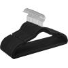 imageSONGMICS Velvet Hangers 30 Pack NonSlip Clothes Hangers Suit Hangers with Shoulder Notches Pants Bar 360 Swivel Hook SpaceSaving for Closet Ink Black UCRF029B03Black