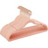 imageSONGMICS Velvet Hangers 30 Pack NonSlip Clothes Hangers Suit Hangers with Shoulder Notches Pants Bar 360 Swivel Hook SpaceSaving for Closet Ink Black UCRF029B03Light Pink