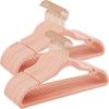 imageSONGMICS Velvet Hangers 30 Pack NonSlip Clothes Hangers Suit Hangers with Shoulder Notches Pants Bar 360 Swivel Hook SpaceSaving for Closet Ink Black UCRF029B03Light Pink