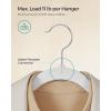 imageSONGMICS Velvet Hangers 30 Pack NonSlip Clothes Hangers Suit Hangers with Shoulder Notches Pants Bar 360 Swivel Hook SpaceSaving for Closet Ink Black UCRF029B03White