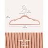 imageSONGMICS Velvet Hangers 30 Pack NonSlip Clothes Hangers Suit Hangers with Shoulder Notches Pants Bar 360 Swivel Hook SpaceSaving for Closet Ink Black UCRF029B03Light Pink