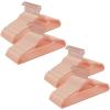 imageSONGMICS Velvet Hangers Set of 50 Clothes Hanger with Rose Gold Swivel Hook NonSlip and SpaceSaving 02Inch Thick 171Inch Long for Coat Shirt Dress Pants Tie Coral Pink UCRF21PK50Rose Gold  Coral Pink