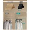 imageSONGMICS Velvet Hangers Set of 50 Clothes Hanger with Rose Gold Swivel Hook NonSlip and SpaceSaving 02Inch Thick 171Inch Long for Coat Shirt Dress Pants Tie Coral Pink UCRF21PK50Black  Ink Black