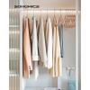imageSONGMICS Velvet Hangers Set of 50 Clothes Hanger with Rose Gold Swivel Hook NonSlip and SpaceSaving 02Inch Thick 171Inch Long for Coat Shirt Dress Pants Tie Coral Pink UCRF21PK50Rose Gold  Caramel Brown