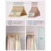 imageSONGMICS Velvet Hangers Set of 50 Clothes Hanger with Rose Gold Swivel Hook NonSlip and SpaceSaving 02Inch Thick 171Inch Long for Coat Shirt Dress Pants Tie Coral Pink UCRF21PK50Rose Gold  Caramel Brown