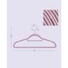 imageSONGMICS Velvet Hangers Set of 50 Clothes Hanger with Rose Gold Swivel Hook NonSlip and SpaceSaving 02Inch Thick 171Inch Long for Coat Shirt Dress Pants Tie Coral Pink UCRF21PK50Rose Gold  Lavender Purple