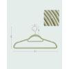 imageSONGMICS Velvet Hangers Set of 50 Clothes Hanger with Rose Gold Swivel Hook NonSlip and SpaceSaving 02Inch Thick 171Inch Long for Coat Shirt Dress Pants Tie Coral Pink UCRF21PK50Rose Gold  Lime Green