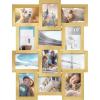 imageSONGMICS Collage Picture Frames 4x6 for Wall Decor Set of 12 Multi Family Photo for Gallery Decor Hanging Display Assembly Required Ink BlackPale Gold