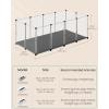 imageSONGMICS 20 Panels Guinea Pig PlaypenRemovable Oxford Fabric MatSmall Animal Pen Pet Fence IndoorDIY Plastic Enclosure for Hamsters Rabbits Hedgehogs 492 x 248 x 165 Inches White ULPC009W01571L x 283W x 224H