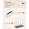 imageSONGMICS 20 Panels Guinea Pig PlaypenRemovable Oxford Fabric MatSmall Animal Pen Pet Fence IndoorDIY Plastic Enclosure for Hamsters Rabbits Hedgehogs 492 x 248 x 165 Inches White ULPC009W01571L x 283W x 224H