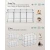 imageSONGMICS 20 Panels Pet Playpen with Floor Small Animal Playpen Pet Fence Indoor DIY Plastic Enclosure for Guinea Pigs Bunny Hamsters Hedgehogs 492 x 248 x 165 Inches White ULPC001W01White