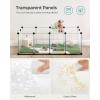 imageSONGMICS 20 Panels Pet Playpen with Floor Small Animal Playpen Pet Fence Indoor DIY Plastic Enclosure for Guinea Pigs Bunny Hamsters Hedgehogs 492 x 248 x 165 Inches White ULPC001W01White