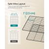 imageSONGMICS 36 Panels Pet Playpen Small Animal Playpen Rabbit Guinea Pig Cage Zip Ties Included Metal Wire ApartmentStyle TwoStory Pet Premium Villa for Bunnies Puppies Indoor Use White ULPI02WBlack