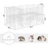 imageSONGMICS 36 Panels Pet Playpen Small Animal Playpen Rabbit Guinea Pig Cage Zip Ties Included Metal Wire ApartmentStyle TwoStory Pet Premium Villa for Bunnies Puppies Indoor Use White ULPI02WWhite