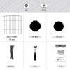 imageSONGMICS 36 Panels Pet Playpen Small Animal Playpen Rabbit Guinea Pig Cage Zip Ties Included Metal Wire ApartmentStyle TwoStory Pet Premium Villa for Bunnies Puppies Indoor Use White ULPI02WBlack