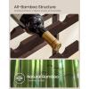 imageSONGMICS 42Bottle Wine Rack Free Standing Floor 7Tier Display Wine Storage Shelves with Table Top Bamboo WobbleFree Bottle Holder for Kitchen Bar Dining Room Living Room Walnut Color UKWR27WLEspresso
