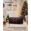 imageSONGMICS Christmas Tree Storage Bag with 16Inch Wheels Rolling Storage Bag up to 75 ft For Disassembled Holiday Tree LengthAdjustable Handles 600D Oxford Fabric Ink Black URXS004B02Ink Black