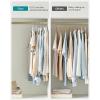 imageSONGMICS Clothes Hangers Pack of 50 Plastic Coat Hangers SpaceSaving Light Gray and Dark Gray UCRF50GCloud White  Dark Gray