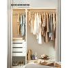 imageSONGMICS Clothes Hangers Pack of 50 Plastic Coat Hangers SpaceSaving Light Gray and Dark Gray UCRF50GCloud White  Dark Gray
