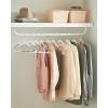 imageSONGMICS Clothes Hangers Pack of 50 Plastic Coat Hangers SpaceSaving Light Gray and Dark Gray UCRF50GCloud White  Dark Gray
