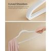 imageSONGMICS Clothes Hangers Pack of 50 Plastic Coat Hangers SpaceSaving Light Gray and Dark Gray UCRF50GCloud White