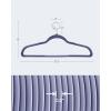 imageSONGMICS Clothes Hangers Pack of 50 Plastic Coat Hangers SpaceSaving Light Gray and Dark Gray UCRF50GDark Blue Ash  Light Blue Ash