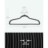 imageSONGMICS Clothes Hangers Pack of 50 Plastic Coat Hangers SpaceSaving Light Gray and Dark Gray UCRF50GInk Black