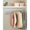 imageSONGMICS Clothes Hangers Pack of 50 Plastic Coat Hangers SpaceSaving Light Gray and Dark Gray UCRF50GLight Gray  Dark Gray
