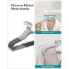 imageSONGMICS Clothes Hangers Pack of 50 Plastic Coat Hangers SpaceSaving Light Gray and Dark Gray UCRF50GLight Gray  Dark Gray