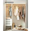 imageSONGMICS Clothes Hangers Pack of 50 Plastic Coat Hangers SpaceSaving Light Gray and Dark Gray UCRF50GLight Gray  Dark Gray
