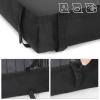 imageSONGMICS Guinea Pig Cages Metal Grid Small Animal Playpen with Waterproof Washable Liner 2 Separate Spaces for Rabbits Ferrets Bunnies Hedgehogs484 x 248 x 181 Inches Black ULPI07H
