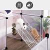 imageSONGMICS Guinea Pig Playpen with Dense Ramp Indoor Rabbit Run Hutch Cage Large Exercise Enclosure with Stairs DIY Plastic Modular Fence for Hamster Pet Small Animals White ULPC004W01
