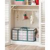 imageSONGMICS Large Christmas Ornament Storage Boxes 3Inch Balls 8 Trays 128 Slots Plastic Christmas Storage Container with Lid Dual Zippers Side Handles Cherry Red URFB029T01Forest Green