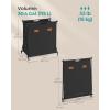 imageSONGMICS Laundry Hamper Laundry Basket 304 Gal Laundry Sorter 2 Sections Collapsible XFrame Clothes Organizer with Customizable Labels Laundry Room Bedroom Bathroom Ink Black ULCB120B01Ink Black
